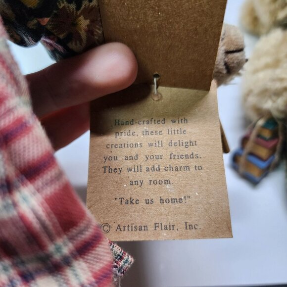 Vintage Miss Elle's Collection Bear Plush Flower Pot & Shovel 10'' Soft Toy - Picture 6 of 9